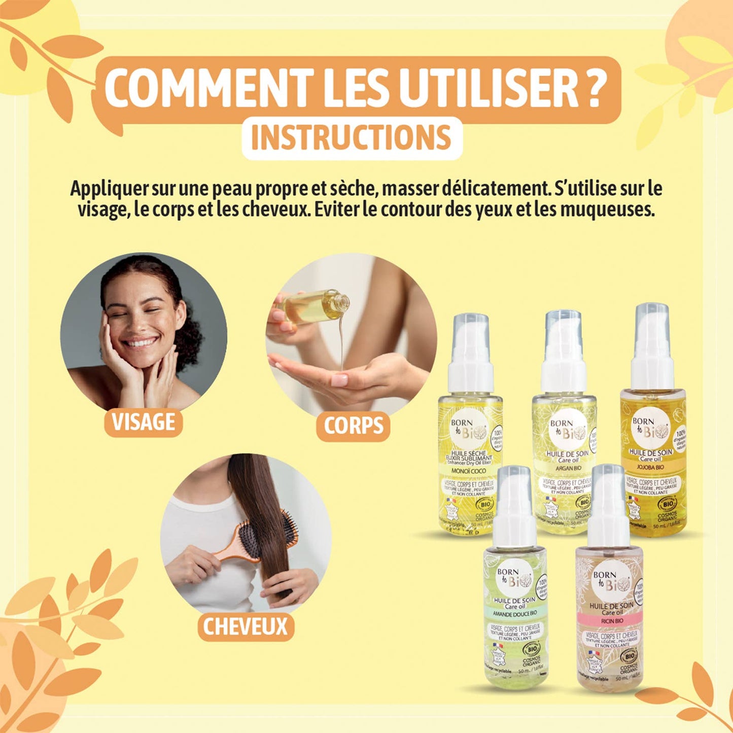 Huile sèche Elixir sublimant Monoï Coco Cosmos Organic
