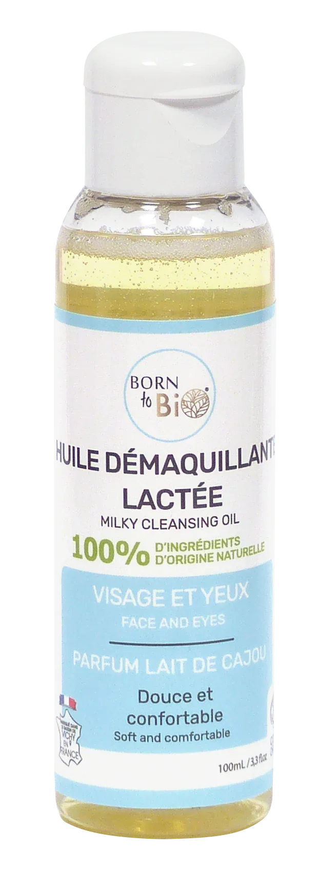 Huile Démaquillante Lactée Bio - Parfum de Lait de Cajou - Ecoshopbio.fr - Iacuboi Lina