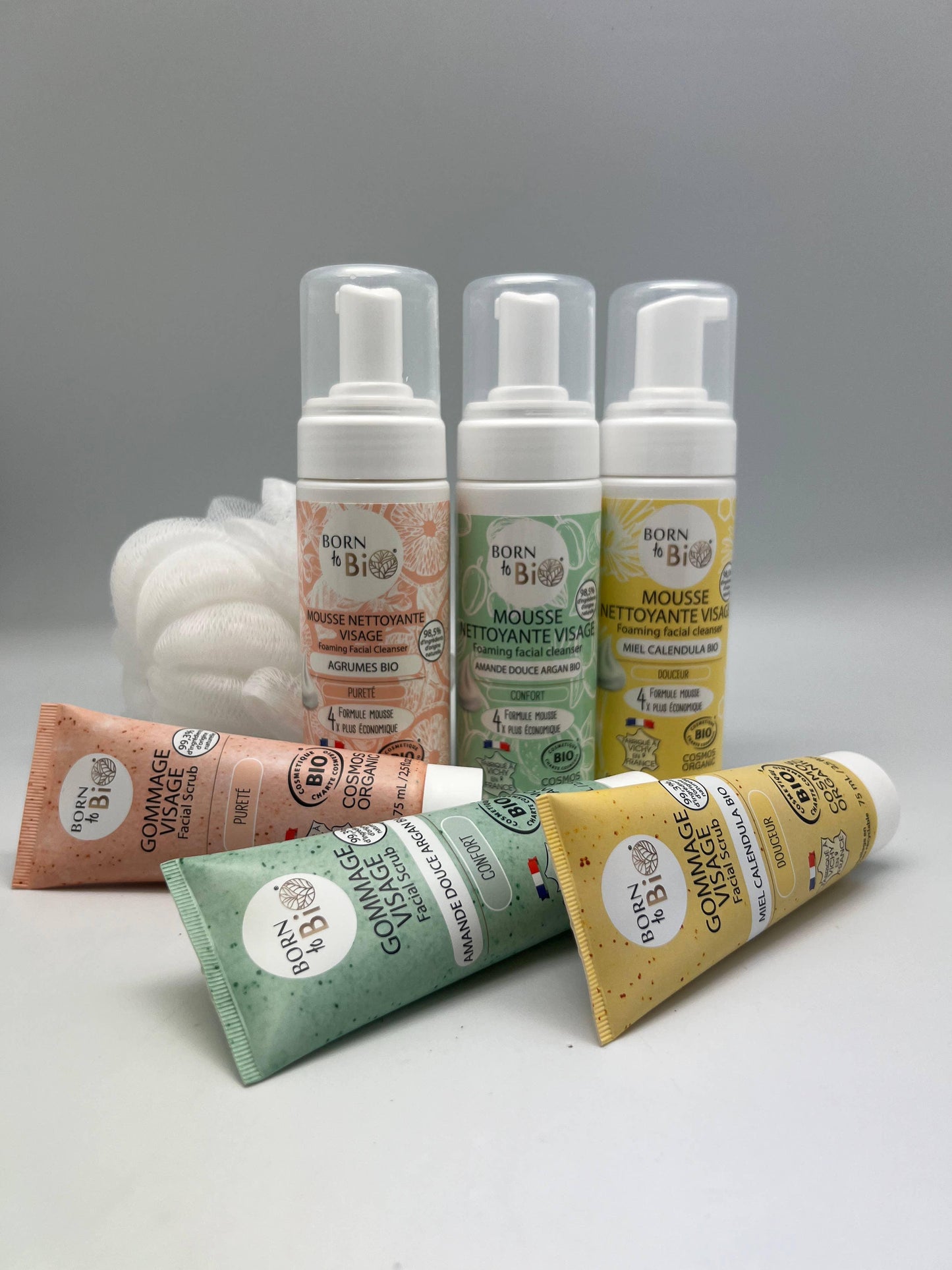 Gommage visage Peaux normales à sèches Amande douce Argan - Ecoshopbio.fr - Iacuboi Lina