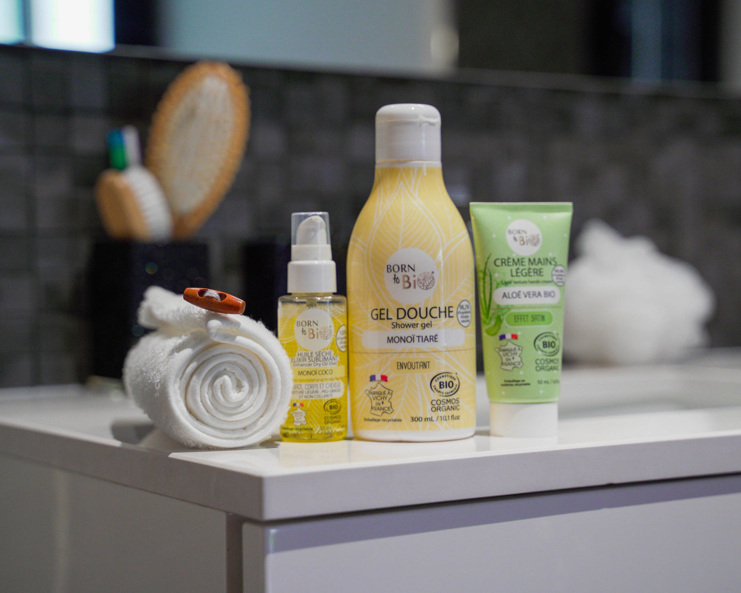 Huile sèche Elixir sublimant Monoï Coco Cosmos Organic