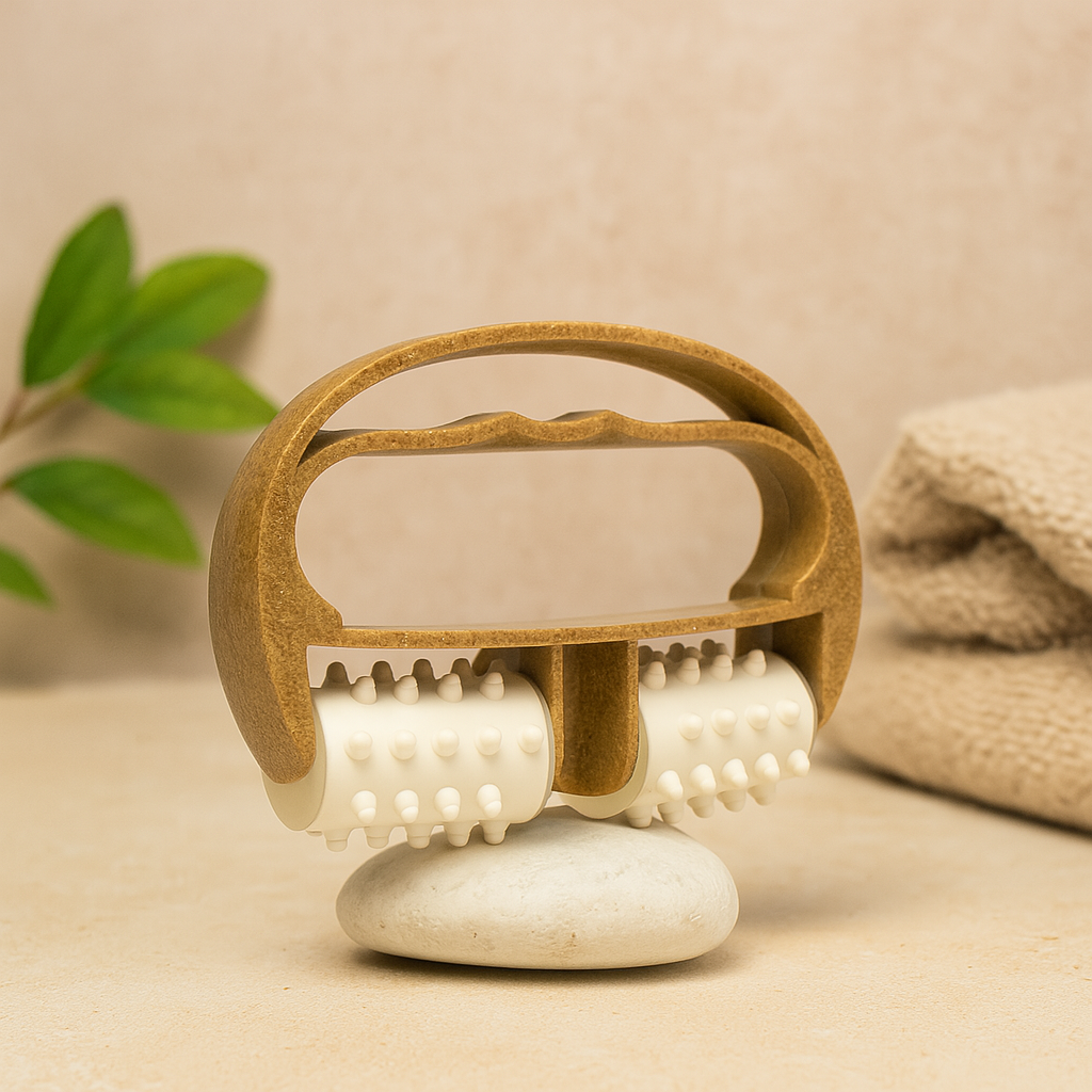 BROSSE DE MASSAGE / FIBRES DE COCO ET PLASTIQUES RECYCLES