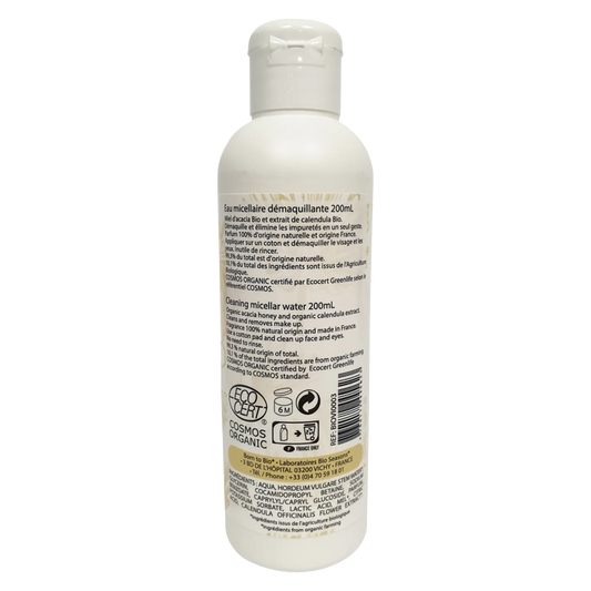 Eau micellaire Peaux sensibles Miel Calendula - Ecoshopbio.fr - Iacuboi Lina