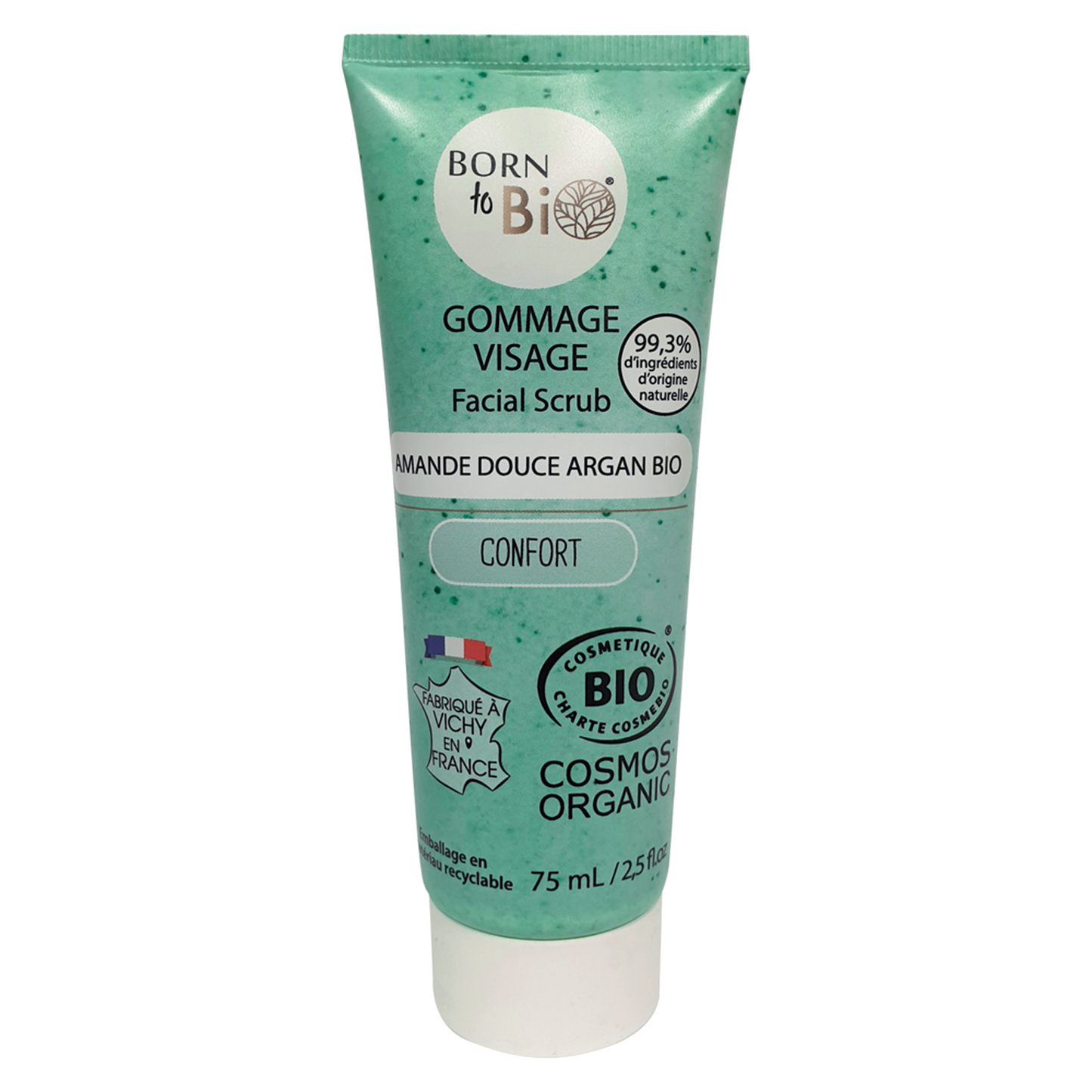 Gommage visage Peaux normales à sèches Amande douce Argan