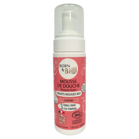 Mousse de douche Fruits rouges Bio Cosmos Organic - 150mL