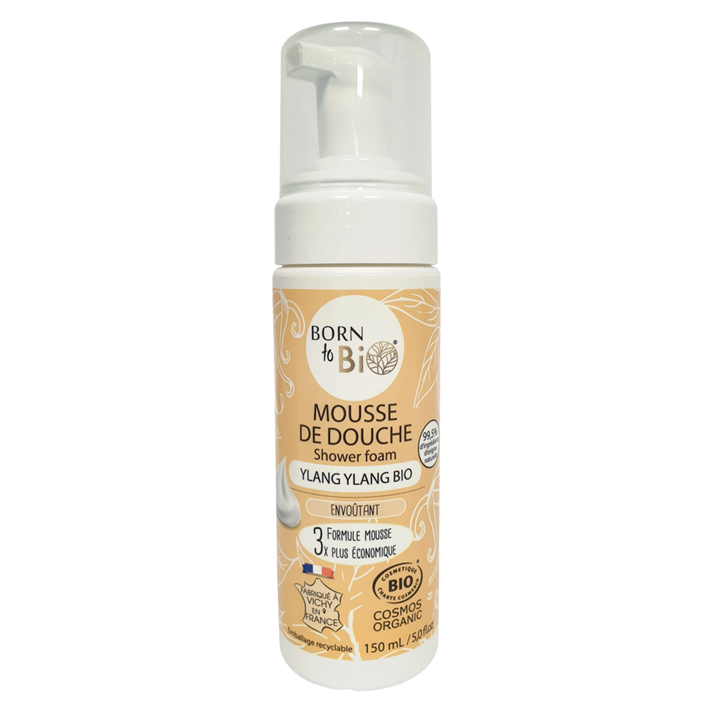 Mousse de douche Ylang ylang Bio Cosmos Organic - 150mL