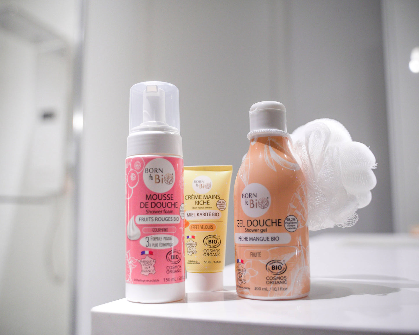 Mousse de douche Fruits rouges Bio Cosmos Organic - 150mL