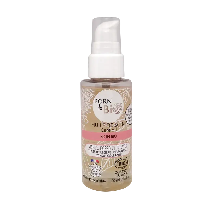 Huile de soin Ricin Bio Cosmos Organic  - Born to Bio 50mL